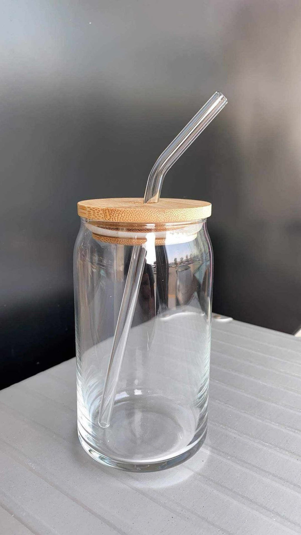 Glass Straw Cup