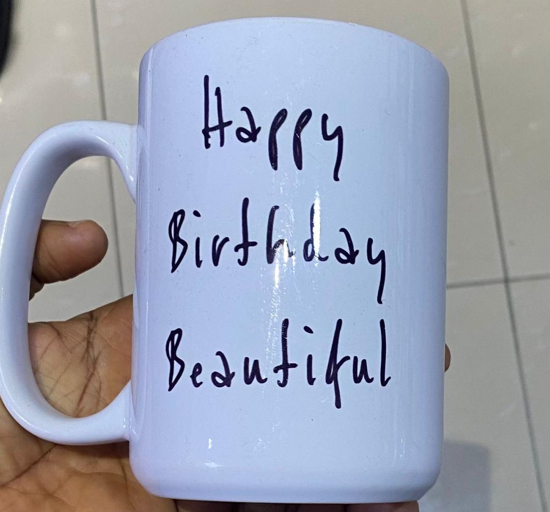 Happy birthday beautiful mug
